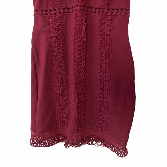 Free People Skyscraper Bodycon Dress Burgundy Size XS - Picture 4 of 10